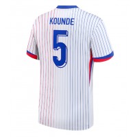Camiseta Francia Jules Kounde #5 Segunda Equipación Replica Eurocopa 2024 mangas cortas